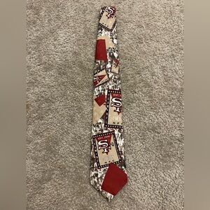 Men’s RM Style Vintage 1990s San Francisco 49ers NFL Football Silk Neck Tie